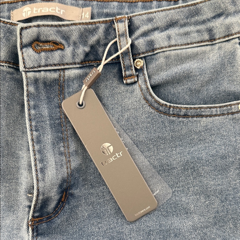 Tractr Light Blue Kids Flare Jeans - Picture 2 of 4